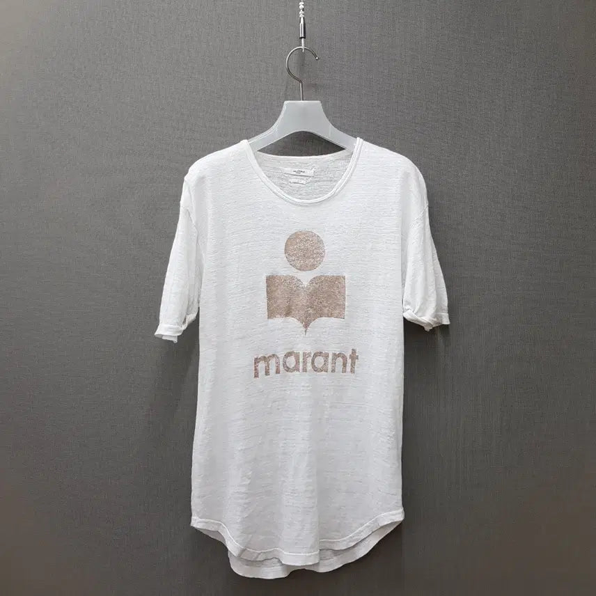 [BUNJANG] Isabel Marant Logo Linen Short Sleeve T-Shirt Size S / 이자벨마랑 로고 린넨 반팔 티셔츠 S사이즈