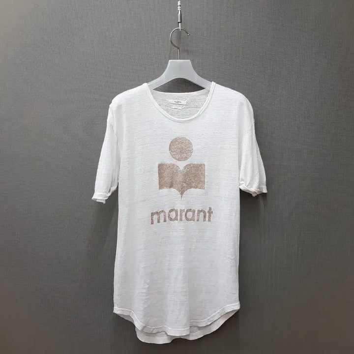 [BUNJANG] Isabel Marant Logo Linen Short Sleeve T-Shirt Size S / 이자벨마랑 로고 린넨 반팔 티셔츠 S사이즈