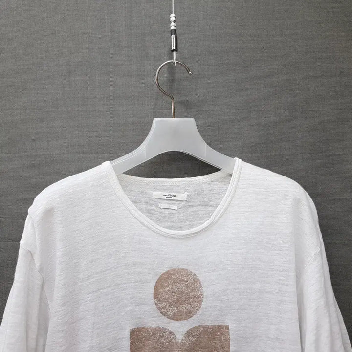 [BUNJANG] Isabel Marant Logo Linen Short Sleeve T-Shirt Size S / 이자벨마랑 로고 린넨 반팔 티셔츠 S사이즈
