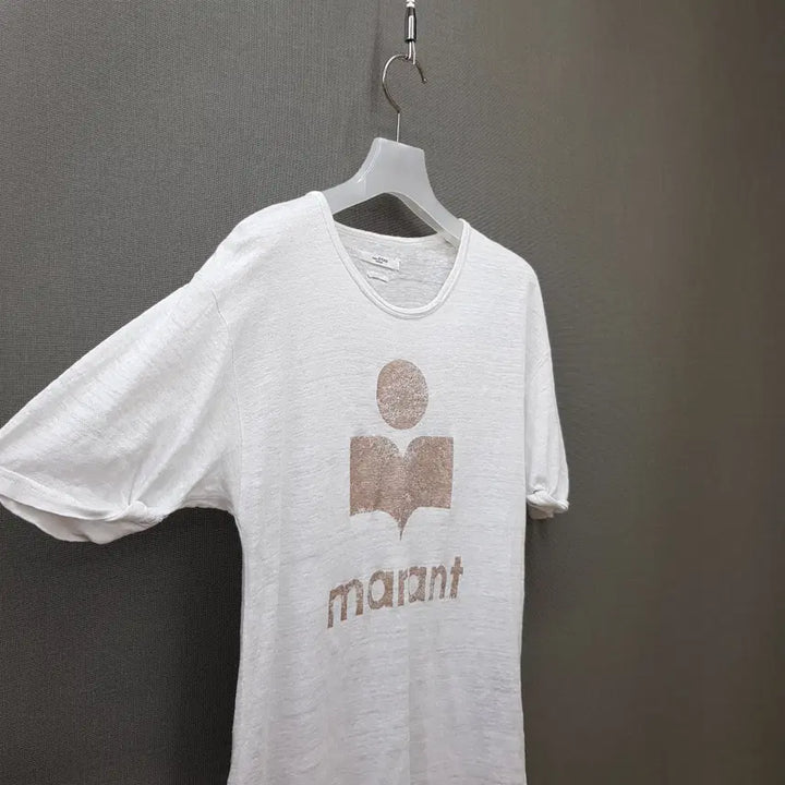 [BUNJANG] Isabel Marant Logo Linen Short Sleeve T-Shirt Size S / 이자벨마랑 로고 린넨 반팔 티셔츠 S사이즈