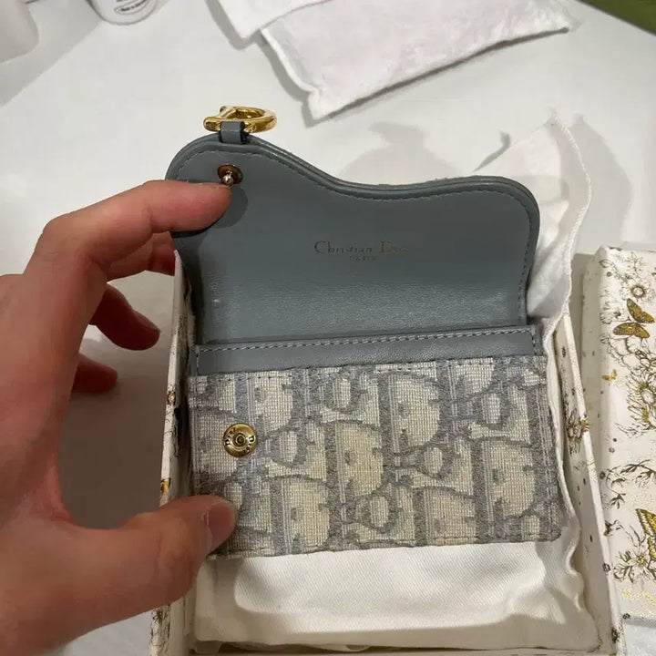 [BUNJANG] Dior Oblique Saddle Card Holder / 디올 오블리크 새들 카드지갑