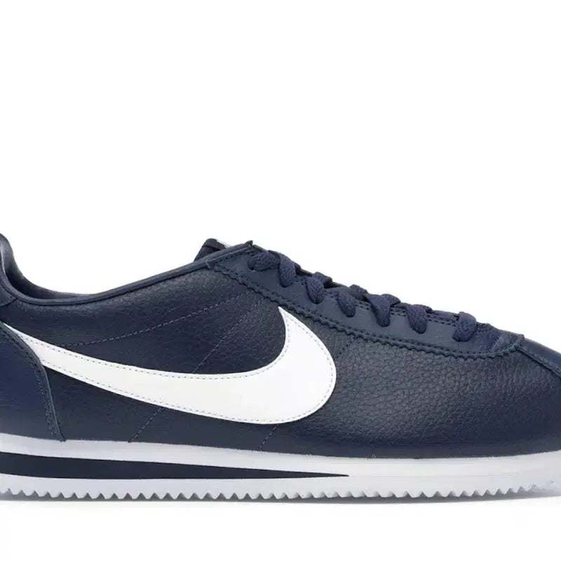 [BUNJANG] Nike Cortez Leather Midnight Navy Shoes (US 8) / (새상품급) 나이키 코르테즈 레더 미드나잇 네이비 260
