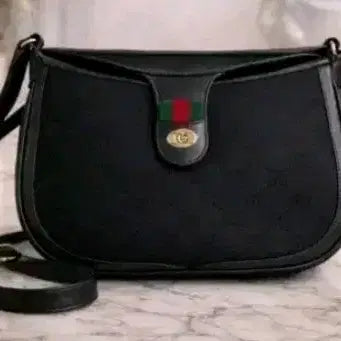 [BUNJANG] Gucci GG Logo Black Shoulder Bag / 정품)구찌 GG 로고 블랙 숄더백