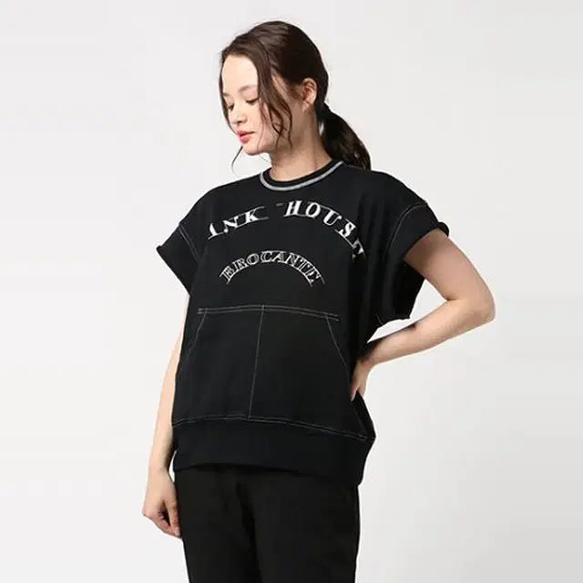 [BUNJANG] Pink House Brocante Logo Print T-Shirt / Pink House Brocante로고프린트티셔츠