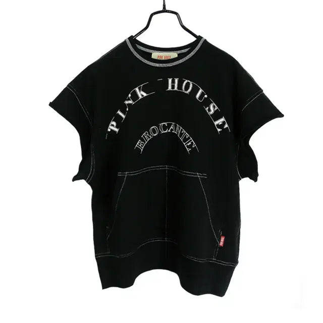 [BUNJANG] Pink House Brocante Logo Print T-Shirt / Pink House Brocante로고프린트티셔츠