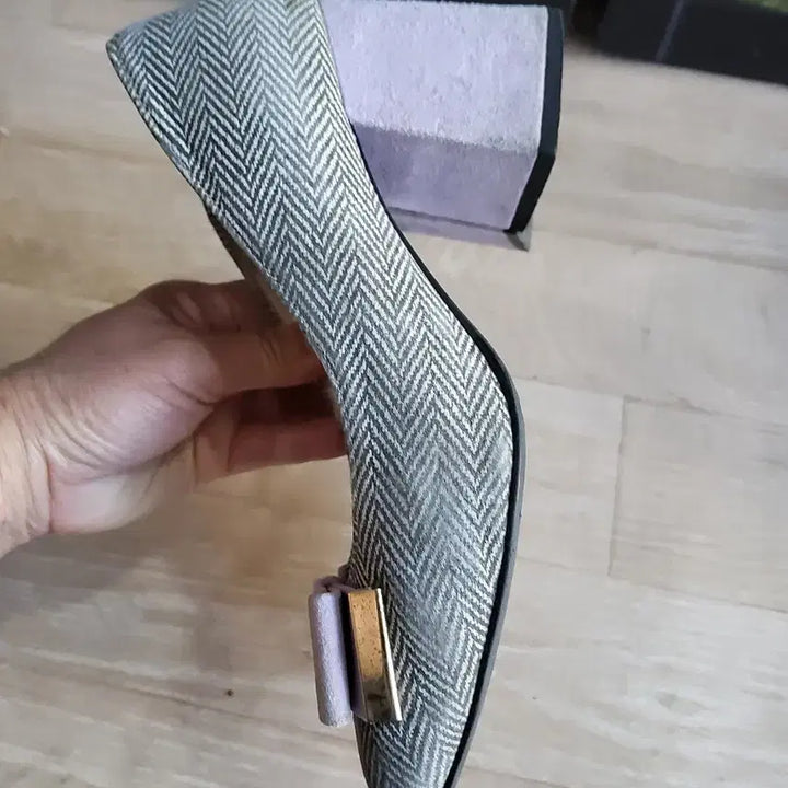 [BUNJANG] Herringbone Ribbon Detail Women&