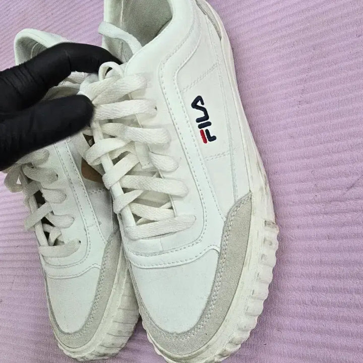 [BUNJANG] FILA White Sneakers Shoes 250 / 휠라 FILA 흰색 스니커즈 운동화250