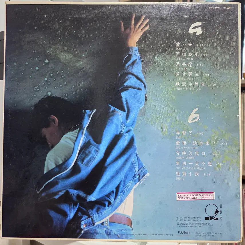 [BUNJANG] Andy Lau Enduring Love Vinyl Record / 유덕화  끝없는 사랑