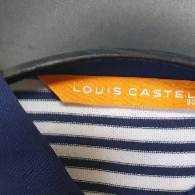 [BUNJANG] Louis Castel Striped Short Sleeve Polo Shirt / 루이까스텔 스트라이프 반팔 카라 티셔츠