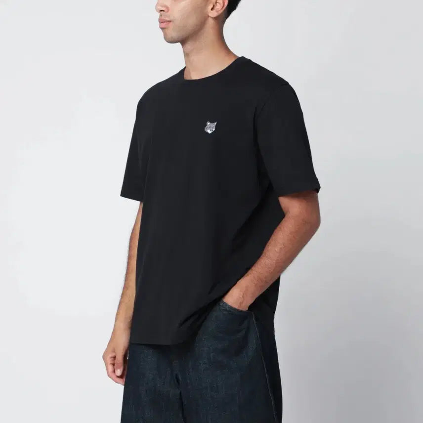 [BUNJANG] Maison Kitsuné Black Short Sleeve T-Shirt (L) / (새제품)메종키츠네 블랙 반팔티 L