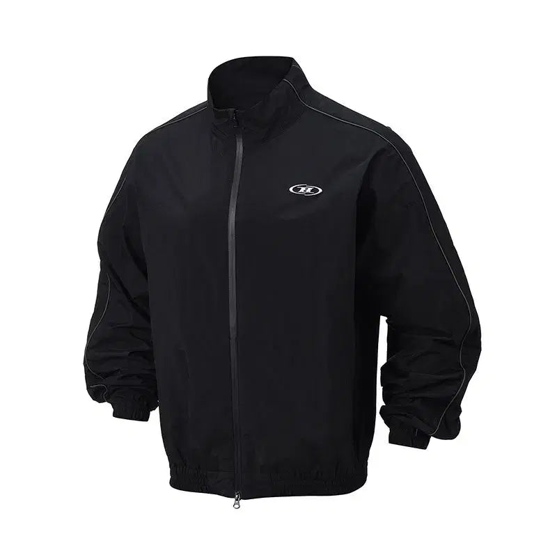 [BUNJANG] Born to Win 26SS Chrome Logo Sideline Track Jacket / 본투윈 26ss 크롬로고 사이드라인 트랙자켓