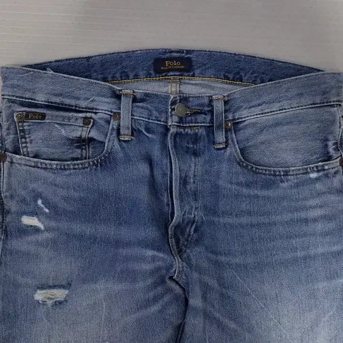 [BUNJANG] Polo Ralph Lauren Sullivan Slim Premium Stretch Distressed Denim Jeans W31 / (정품 매장판) 폴로랄프로렌 찢청 프리미엄 데님팬츠 31
