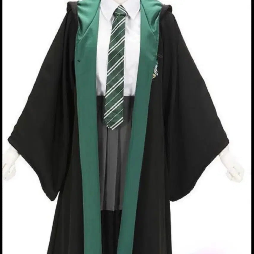 [BUNJANG] Harry Potter Slytherin Robe Costume Set Rental / 해리포터 슬리데린 망토 코스튬 세트 대여