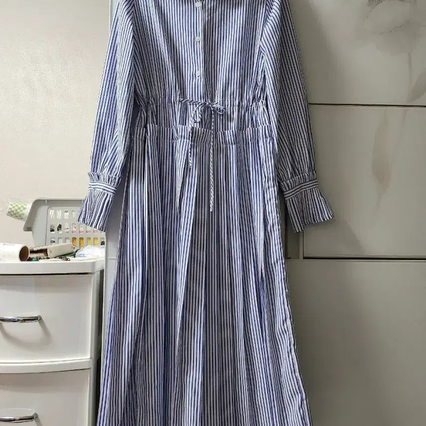 [BUNJANG] 140 Avenue Stripe Long Dress / 140에비뉴