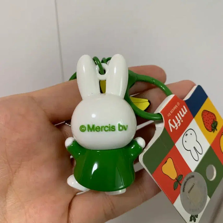 [BUNJANG] Miffy Green Princess Waving Charm Keychain / 만세하고 있는 초록 공쥬 미피 키링