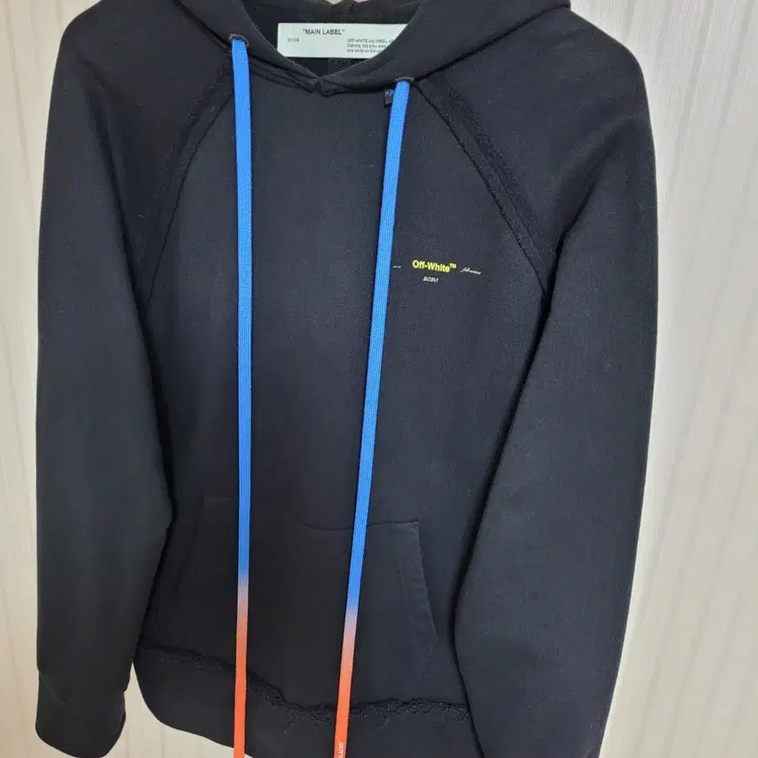 [BUNJANG] Off-White Black Acrylic Arrows Oversized Hoodie / [XXS] 오프화이트 블랙 아크릴 애로우 오버핏 후드티
