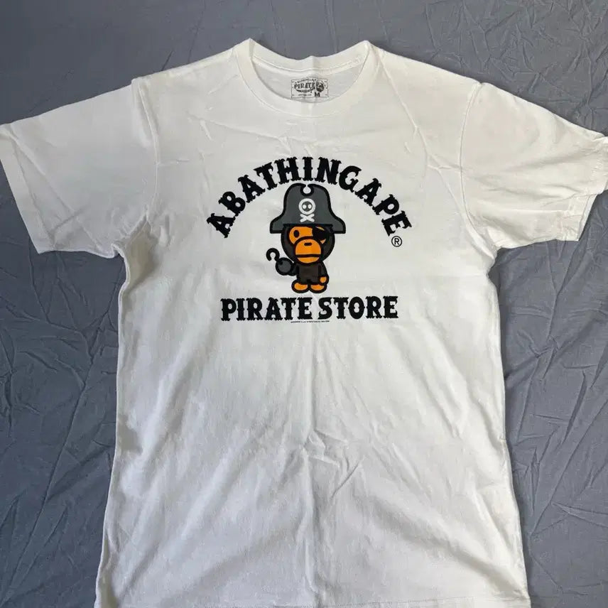 [BUNJANG] BAPE Pirate Milo Short Sleeve T-Shirt M / 베이프 해적마일로 반팔티 M