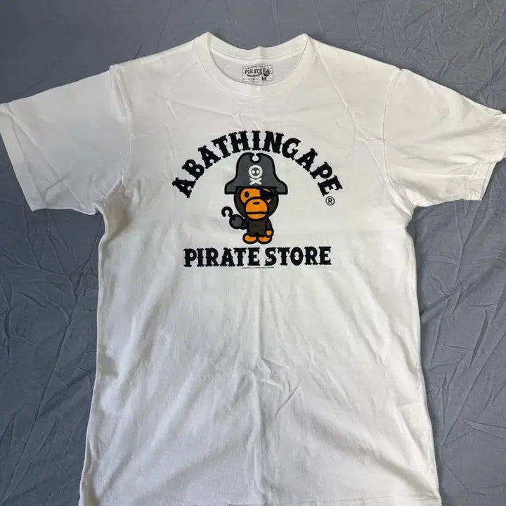 [BUNJANG] BAPE Pirate Milo Short Sleeve T-Shirt M / 베이프 해적마일로 반팔티 M