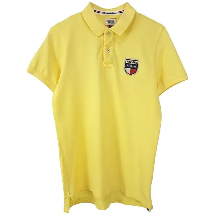[BUNJANG] Tommy Hilfiger Logo Patch Polo Shirt Lemon / 타미힐피거 로고 패치 카라티 레몬 M20410