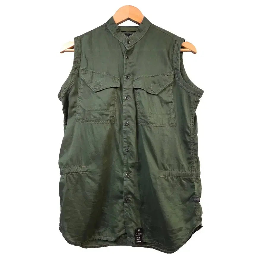 [BUNJANG] G-Star RAW Khaki Sleeveless Shirt XXS / G-Star RAW 카키색 민소매 셔츠(XXS)(XS)