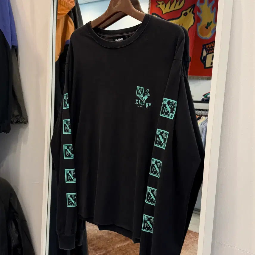 [BUNJANG] XLarge Fading Cut-off Long Sleeve Shirt / XLarge 엑스라지 페이딩 컷오프 롱슬리브