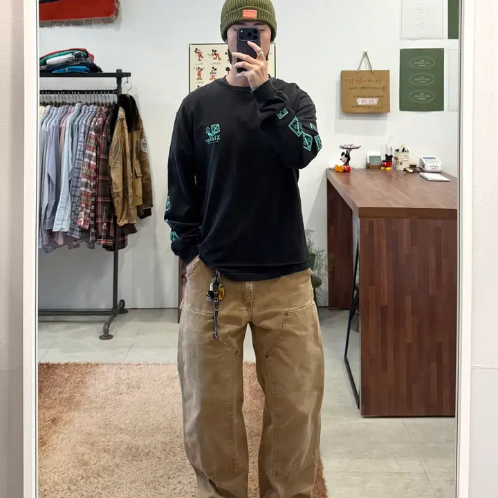 [BUNJANG] XLarge Fading Cut-off Long Sleeve Shirt / XLarge 엑스라지 페이딩 컷오프 롱슬리브