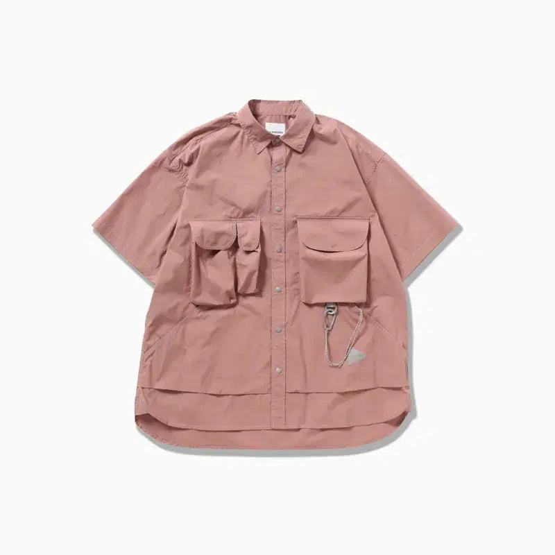 [BUNJANG] ANDWANDER Multi Pocket Shirt Pink XL / 앤드원더 멀티포켓 셔츠 핑크 XL