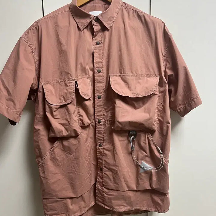 [BUNJANG] ANDWANDER Multi Pocket Shirt Pink XL / 앤드원더 멀티포켓 셔츠 핑크 XL