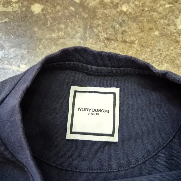 [BUNJANG] Wooyoungmi Paris Back Logo Short Sleeve T-Shirt / 48) 우영미 파리 백로고 반팔티 반팔티셔츠