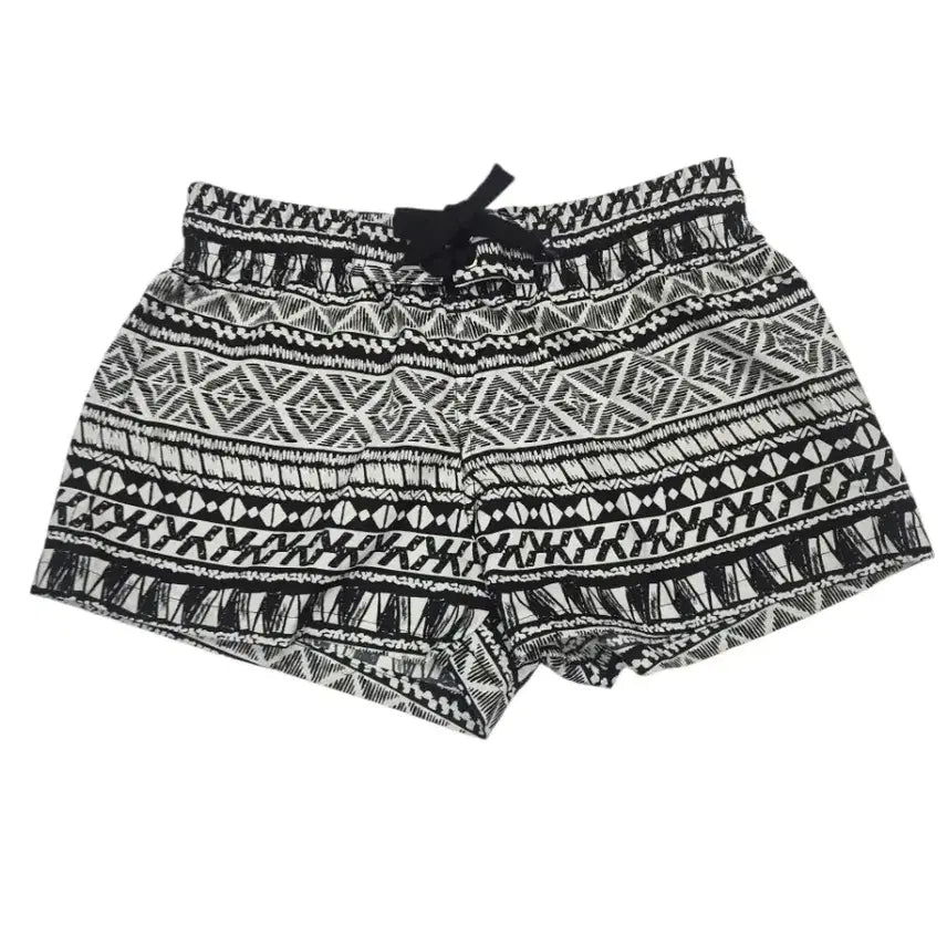[BUNJANG] Ethnic Pattern Shorts Black White S M / 에스닉 패턴 반바지 블랙 화이트 S  M