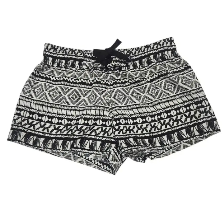 [BUNJANG] Ethnic Pattern Shorts Black White S M / 에스닉 패턴 반바지 블랙 화이트 S  M