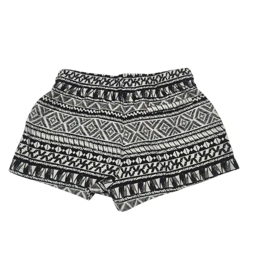 [BUNJANG] Ethnic Pattern Shorts Black White S M / 에스닉 패턴 반바지 블랙 화이트 S  M