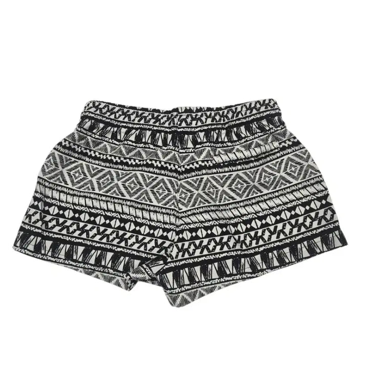 [BUNJANG] Ethnic Pattern Shorts Black White S M / 에스닉 패턴 반바지 블랙 화이트 S  M