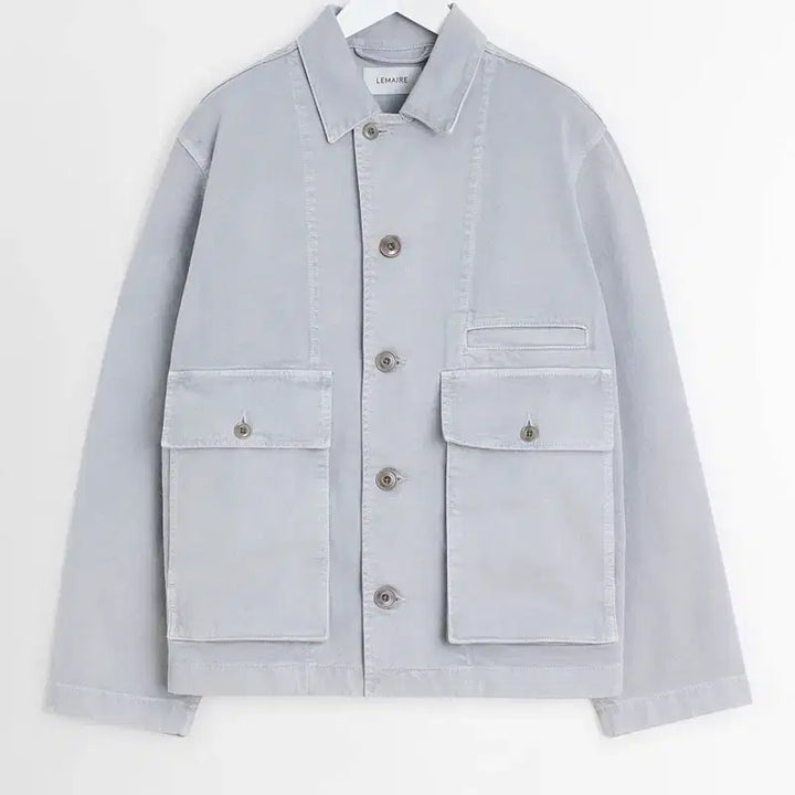 [BUNJANG] Lemaire Boxy Jacket Snow Blue Grey / 르메르 박시 자켓 스노우 블루 그레이 (S)