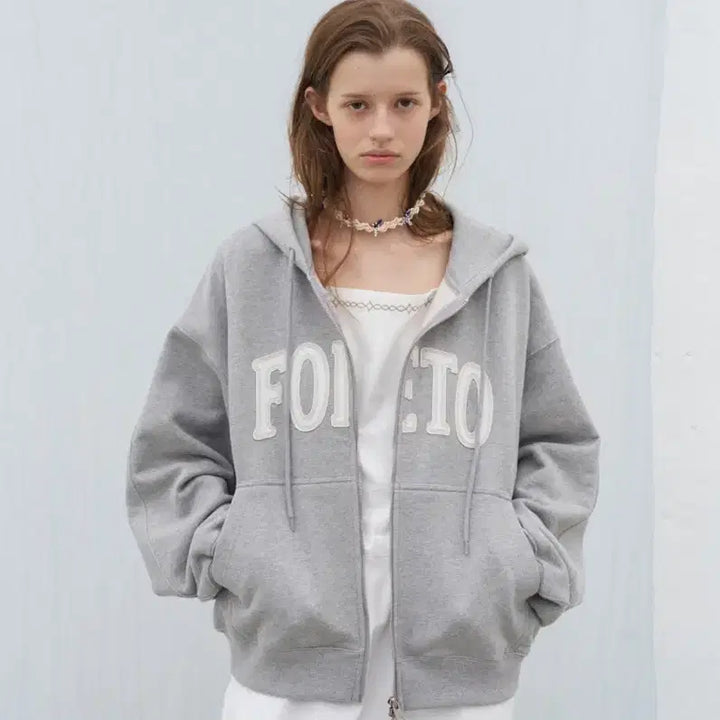 [BUNJANG] Poeto Magarine Patch Hoody Zip Up / 포에토 magarine patch hoody zip up