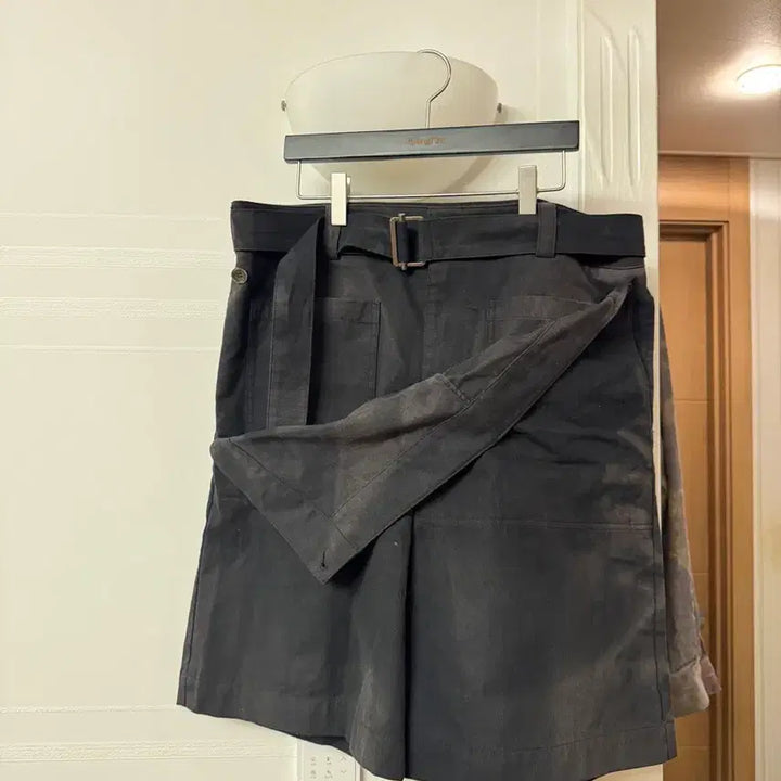 [BUNJANG] JiyongKim 25SS Double Front Shorts Black / 지용킴 25SS 더블 프론트 쇼츠 블랙