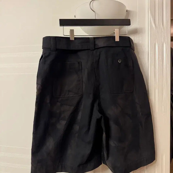 [BUNJANG] JiyongKim 25SS Double Front Shorts Black / 지용킴 25SS 더블 프론트 쇼츠 블랙