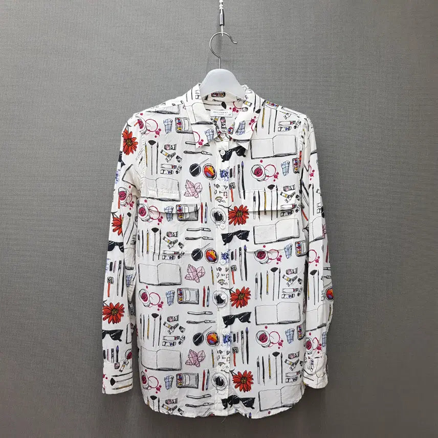 [BUNJANG] Equipment Silk Art Printing Shirt Blouse Size S / 이큅먼트 실크 아트 프린팅 셔츠 블라우스 S사이즈