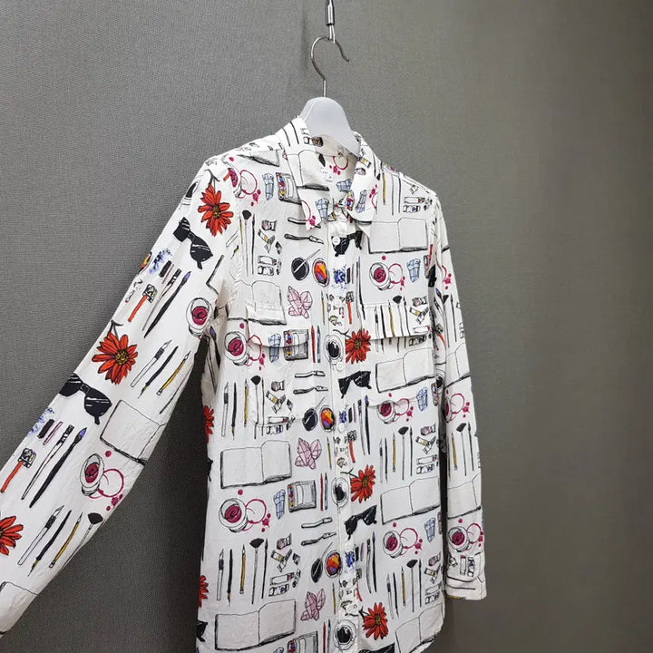 [BUNJANG] Equipment Silk Art Printing Shirt Blouse Size S / 이큅먼트 실크 아트 프린팅 셔츠 블라우스 S사이즈