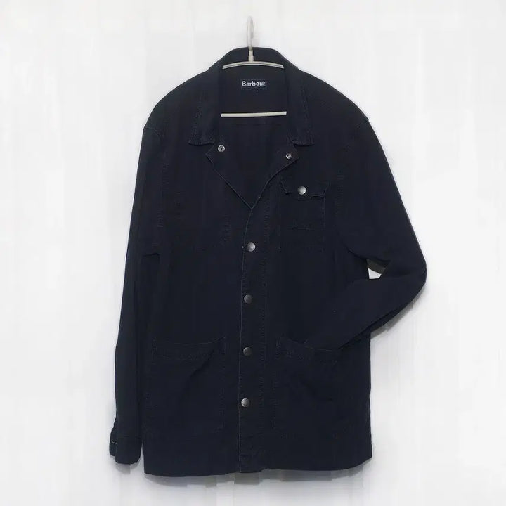 [BUNJANG] Barbour Grindle Twill Cotton Overshirt Jacket Navy XL / 바버 그린들 네이비 코튼 오버셔츠 자켓 (XL / 105+)