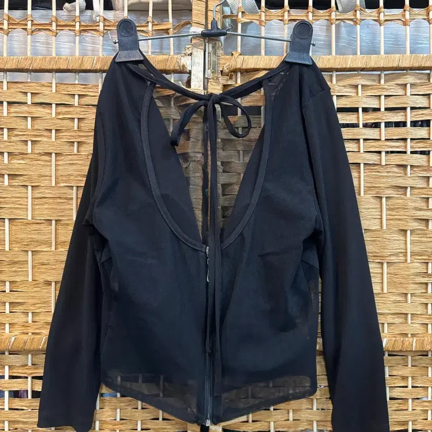 [BUNJANG] Black See-Through T-Shirt / 블랙 시스루 티셔츠