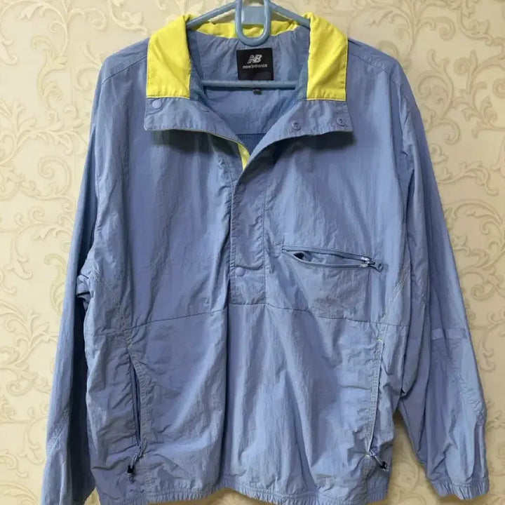 [BUNJANG] New Balance Anorak Jacket Sky Blue Windbreaker / 뉴발란스 아노락 자켓 하늘색 소라색 바람막이NBNMA13033