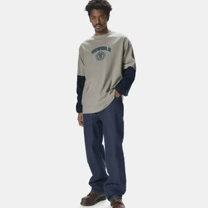 [BUNJANG] Thisisneverthat Relaxed Fit Jeans Blue (M) / 디스이즈네버댓 릴렉스드 진 블루 (M)