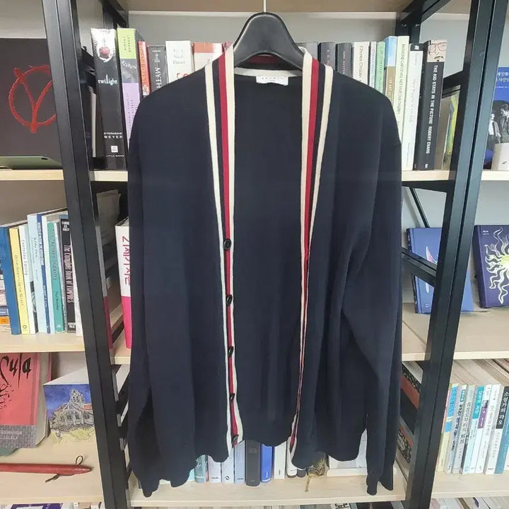 [BUNJANG] Sandro Homme Wool Knit Cardigan Navy L / 산드로 옴므 니트 가디건 L사이즈