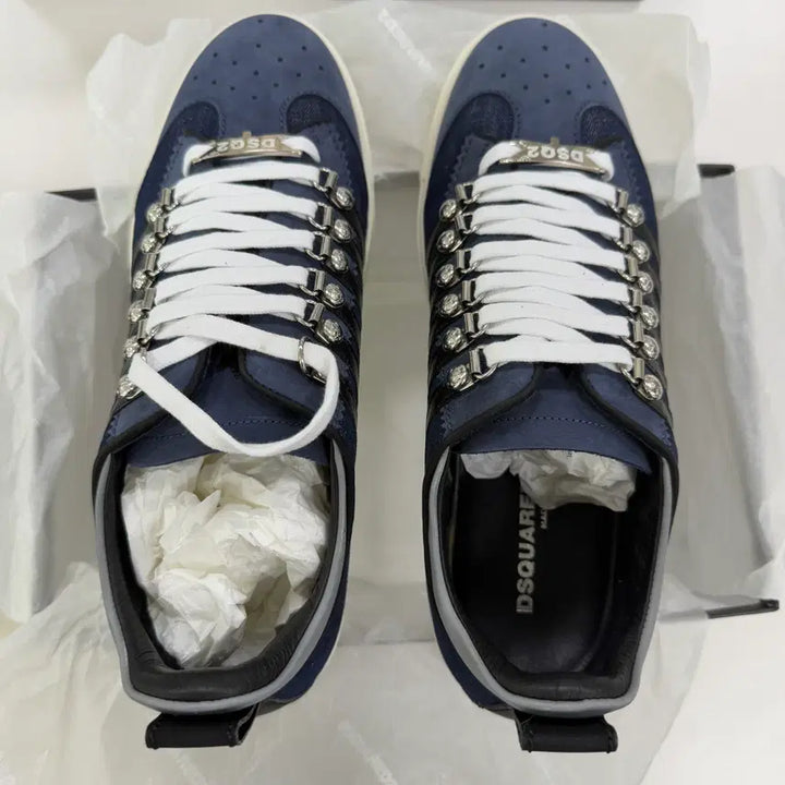[BUNJANG] DSQUARED2 Denim and Leather Sneakers Size 43 / ( 새상품) 디스퀘어드2 스니커즈