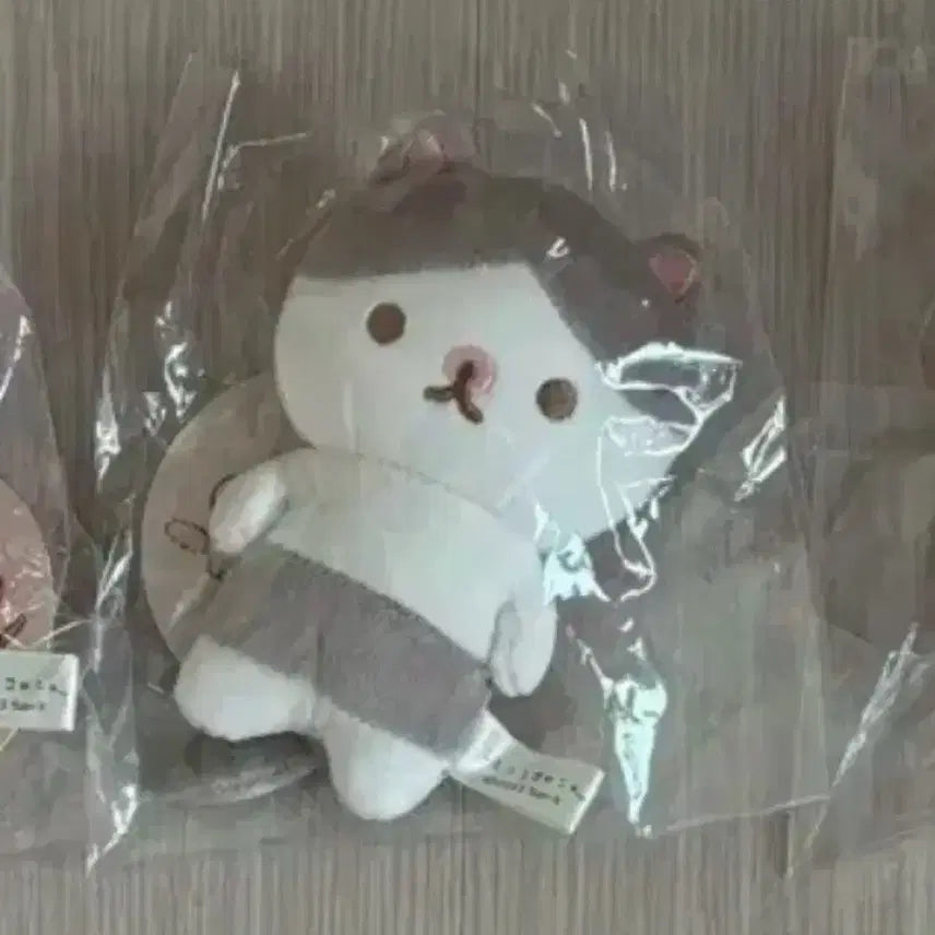 [BUNJANG] San-X Gray Cat Mascot Plush Toy (Sealed) / 산엑스 회색 고양이 마스코트 인형 미개봉 할인 행사
