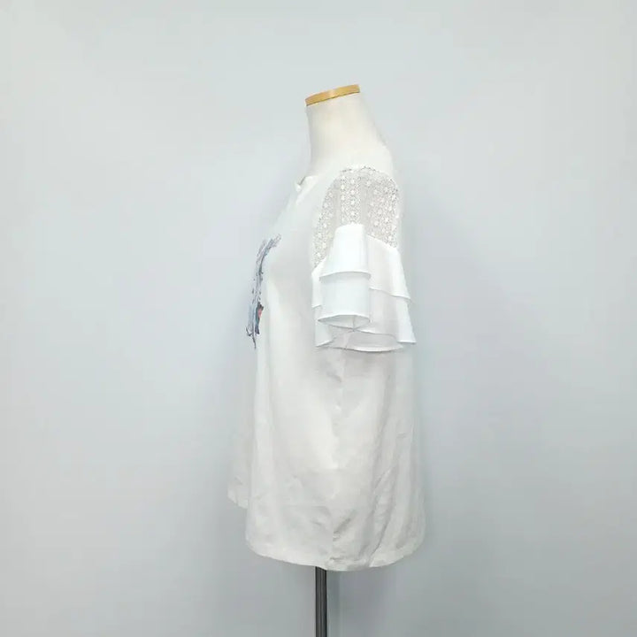 [BUNJANG] Compagna 21SS Puff Sleeve Short-Sleeve T-Shirt Size 66 / 꼼빠니아 21SS 소매 퍼프 반팔 티셔츠 66