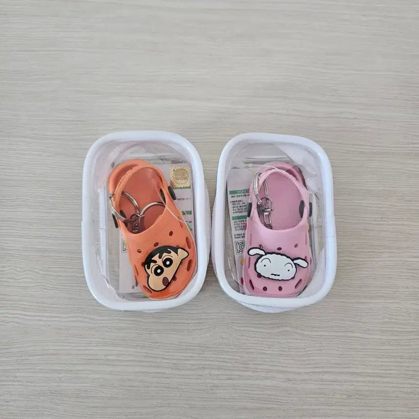 [BUNJANG] Crayon Shin-chan Crocs Keyring (Shin-chan, Shiro) / 짱구는 못말려 크록스 키링 (짱구, 흰둥이)