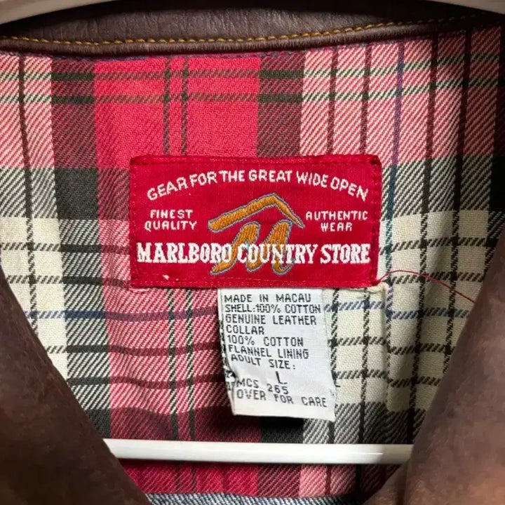 [BUNJANG] Marlboro Country Leather Trim Denim Jacket L / 말보로 컨트리 자켓 L