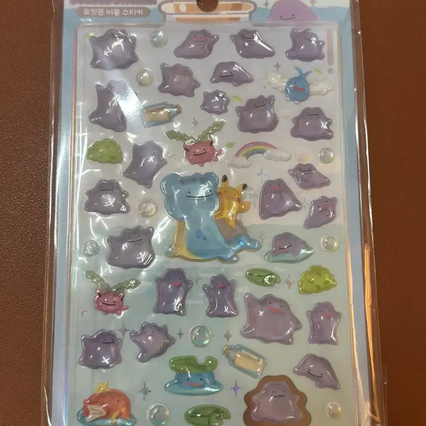 [BUNJANG] Pokemon Ditto Bubble Sticker / 미사용 ) 메타몽 포켓몬 버블 스티커